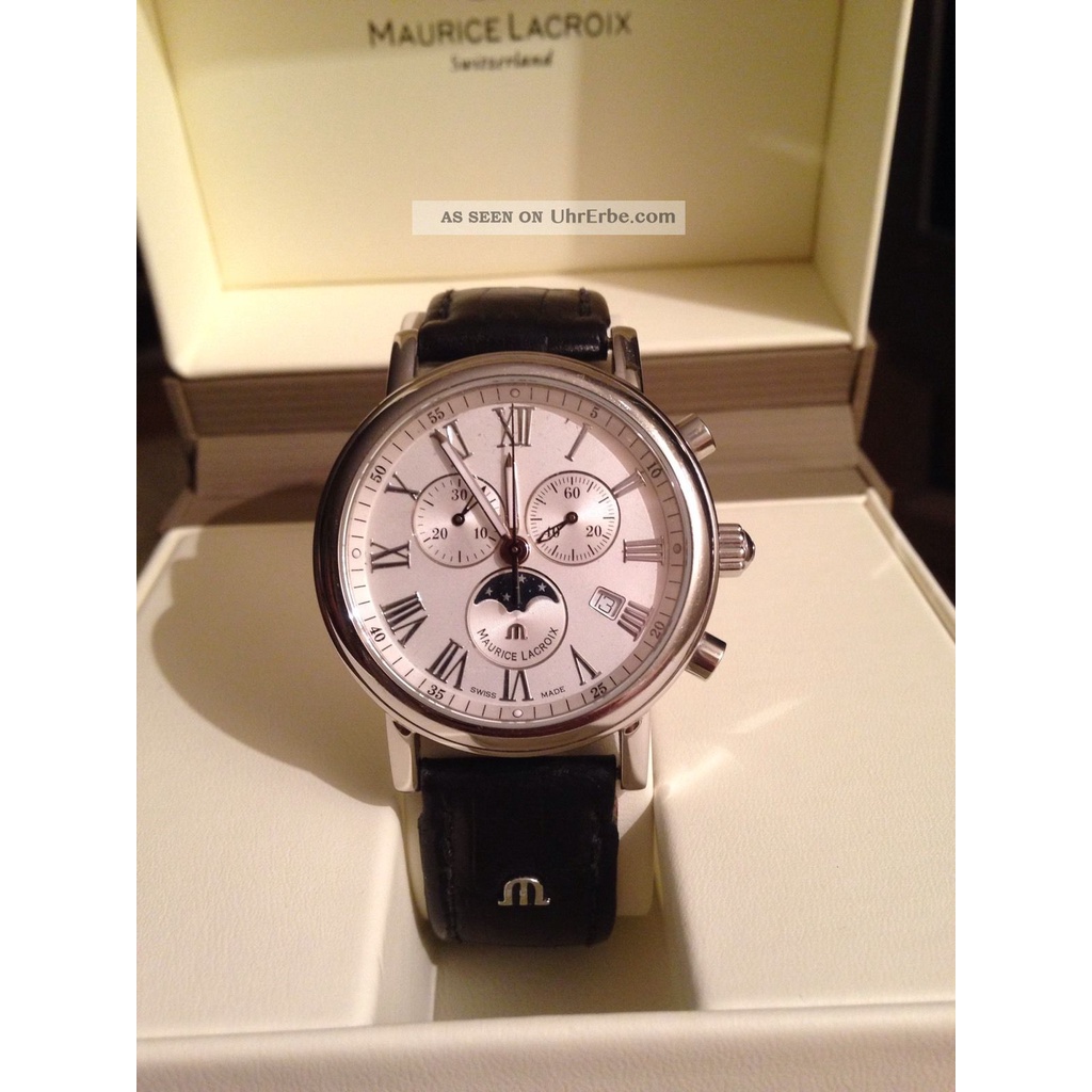 Maurice lacroix 艾美錶 月相錶 盒裝完整