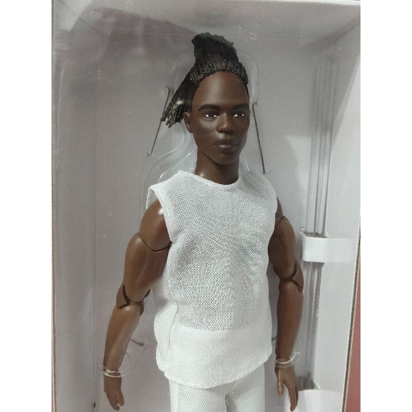 收藏型肯尼娃娃Ken黑標Barbie Looks#4炭燒肌黑人男娃/微盒損現貨