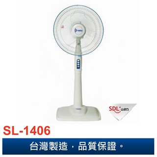 【山多力SDL】 14吋雙層護網立扇/電扇 (SL-1406) 台灣製造