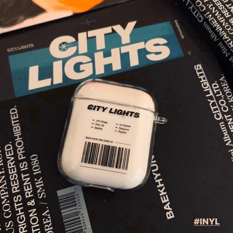 伯賢韓站city lights airpods殼