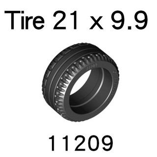 樂高 LEGO 21x9.9 輪胎 汽車 胎皮 黑色 11209 11208 6029208 Tire Black