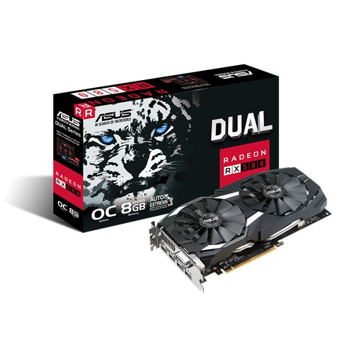 ASUS DUAL-RX580-O8G 2手 2017/12出廠