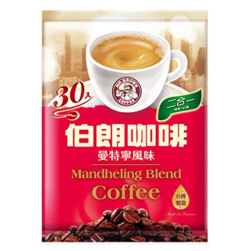 伯朗 二合一曼特寧風味咖啡 10.5g x 30包【家樂福】