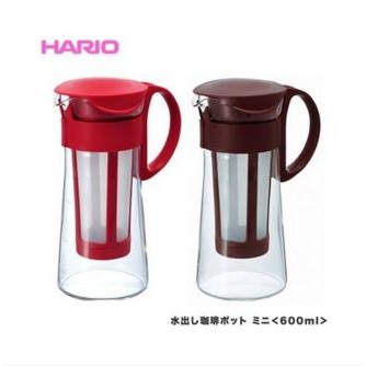 🇯🇵 HARIO 冰滴 咖啡壺 附濾網 600ml 2色選 紅／咖啡 （約５杯） MCPN-7