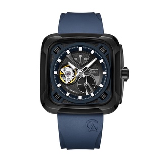 【Alexandre Christie】6577MARIPBABU 夜幕藍 機械錶 40小時動力儲存 氟橡膠 AC手錶