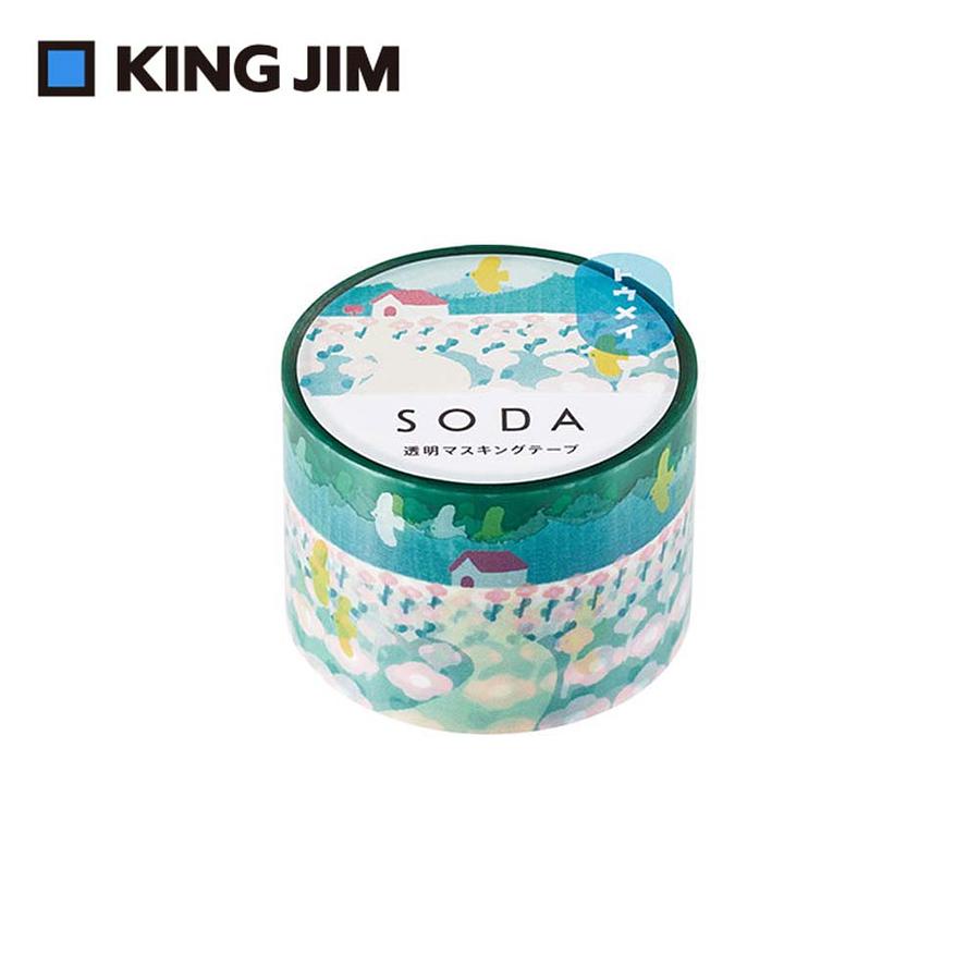 KING JIM Hitotoki Soda透明PET卷狀膠帶/ 30MM/ 家鄉/ CMT30-012 eslite誠品