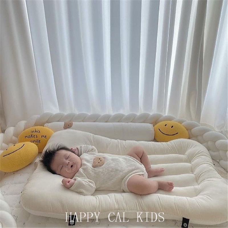 嬰兒床 INS風 床中床 嬰兒可摺疊手提便攜式防壓BB床寶寶仿生床 睡墊 攝影