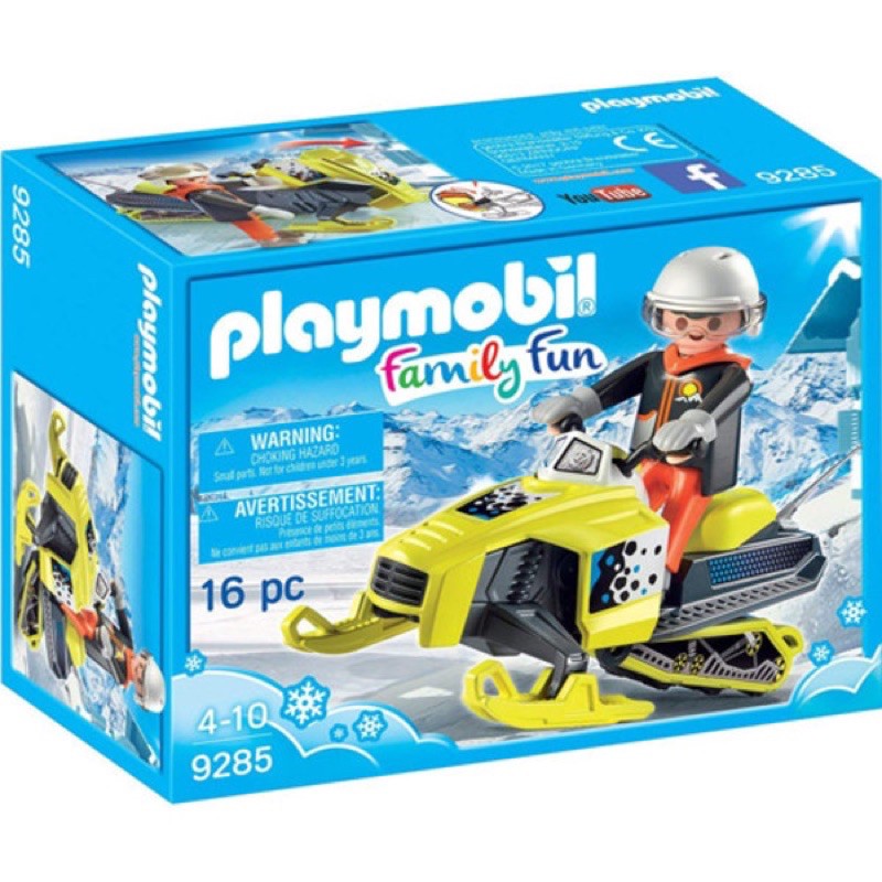 Playmobil 9285 滑雪 雪地摩托車