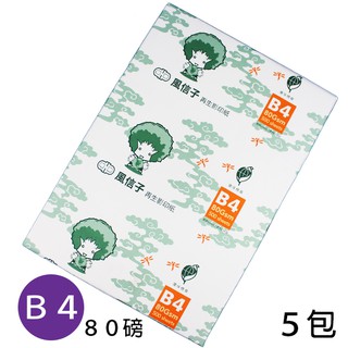 B4風信子再生影印紙 80磅(厚)/一箱5包入 環保影印紙 B4再生紙 B4影印紙 80磅影印紙 -亨