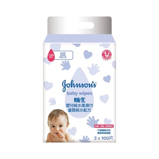 Johnson’s嬌生嬰兒純水柔溼巾一般型100片x3