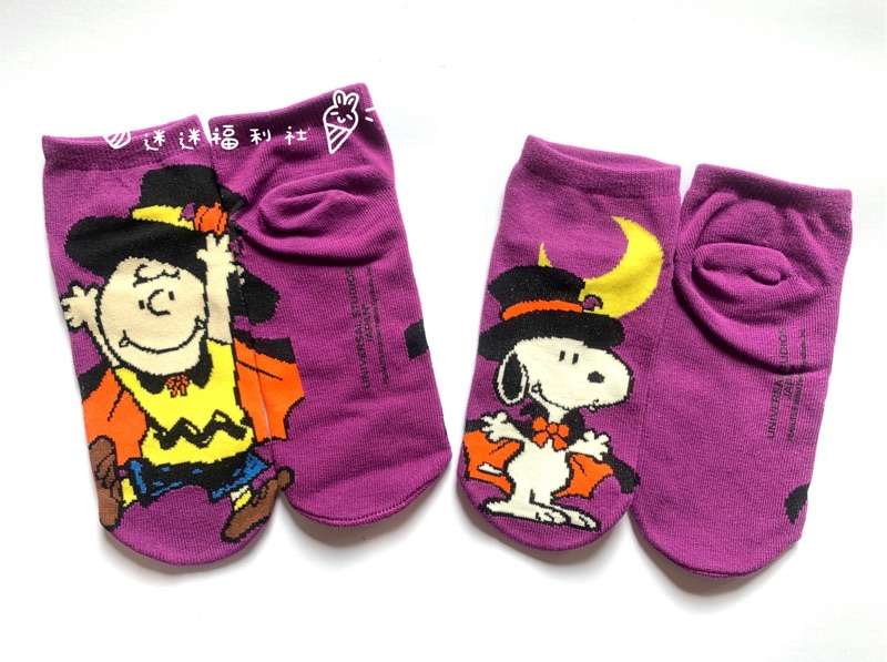 日本環球usj Snoopy史努比萬聖節蝙蝠造型女短襪 蝦皮購物