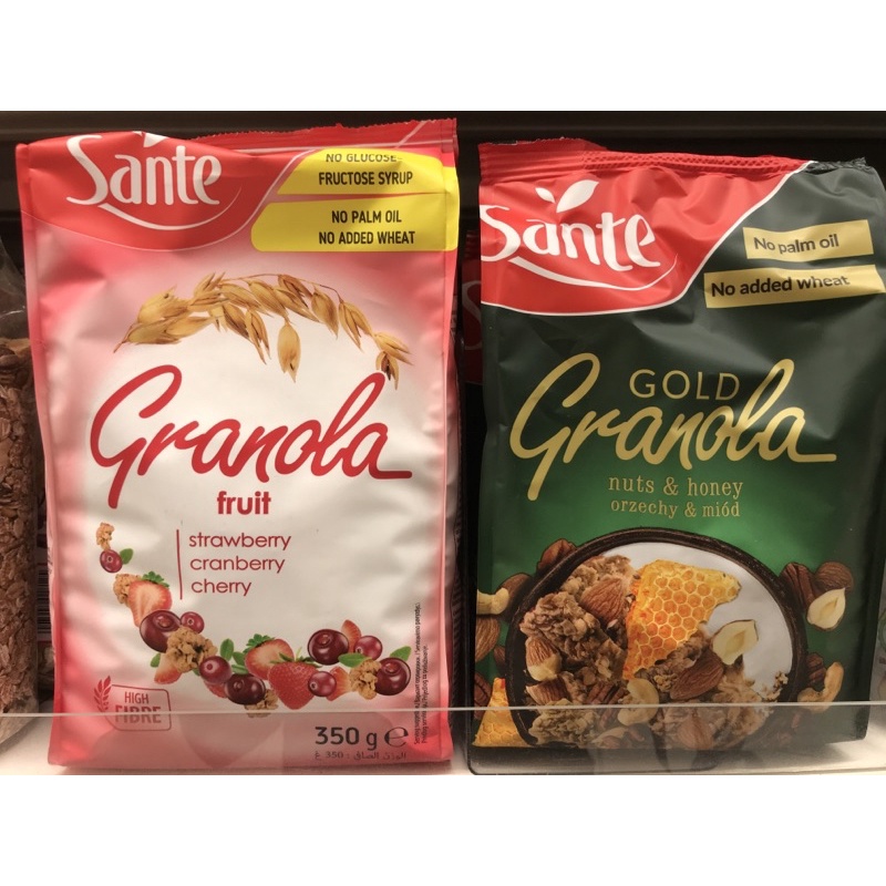 Sante 珊德脆粒果麥 多果乾/紅石榴/金牌脆粒果麥