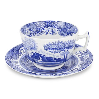 英國Spode 義大利藍系列 Blue Italian 早餐杯盤組 285 ml