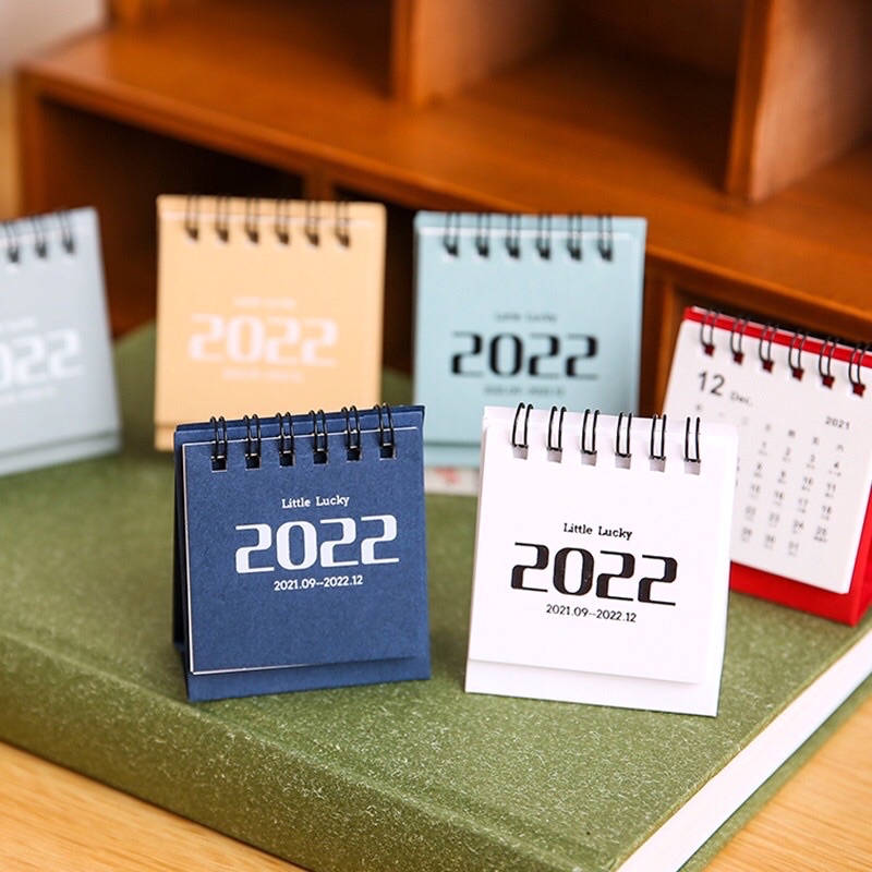 [現貨]FUFU 新年2022桌上小日曆｜8色純色簡約日曆辦公室小物｜設計風素色日曆