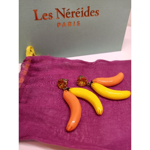 法國Les Nereides N2夏日水果耳環🍌香蕉