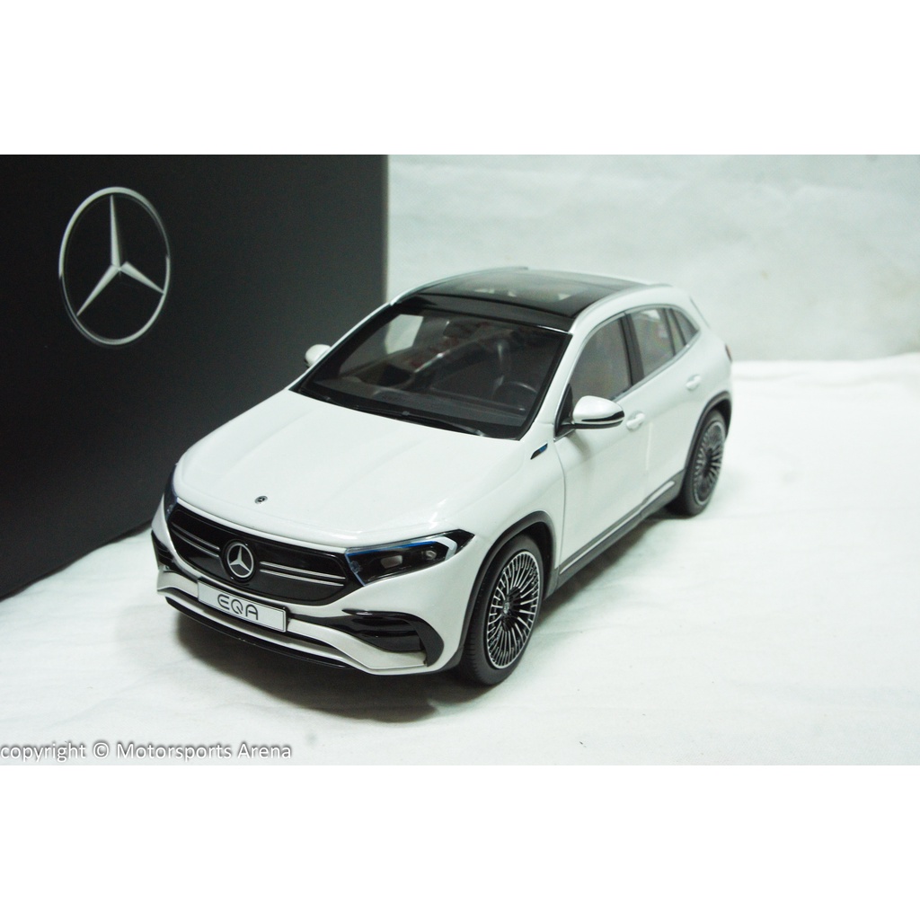 【現貨特價】賓士原廠 1:18 NZG Mercedes Benz EQA H243 2021 白色 ※合金可開※