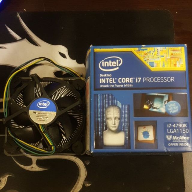 Intel CPU i7 4790k 1150針腳完整正式版盒裝非i7 2600k i7 3770k i7 6700k | 蝦皮購物