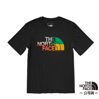 【美國 The North Face】男款 純棉短袖圓領吸濕排汗衣/特價85折/黑 5AZC