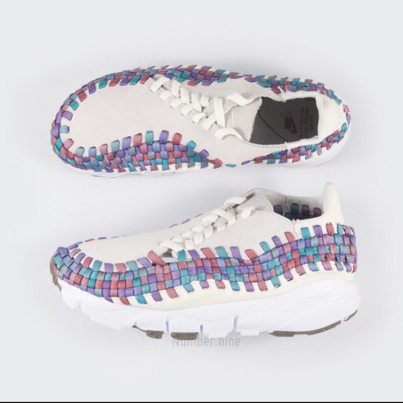 Nike air footscape woven 彩虹編織鞋 （23.5公分）