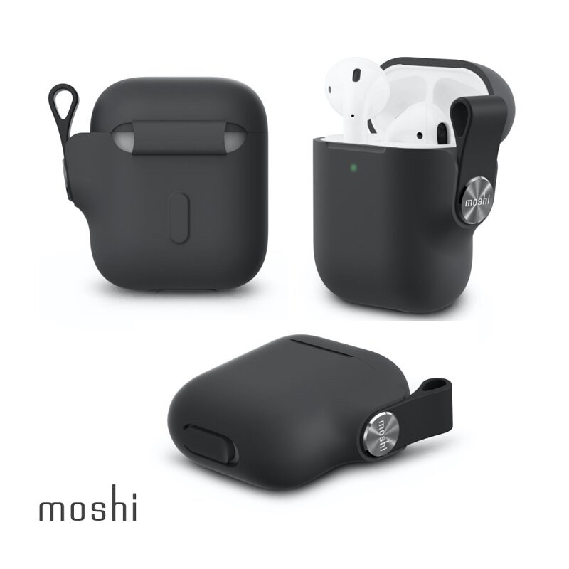 全新自售【moshi】Pebbo for Apple AirPods 藍牙耳機充電盒保護套(1/2代通用)