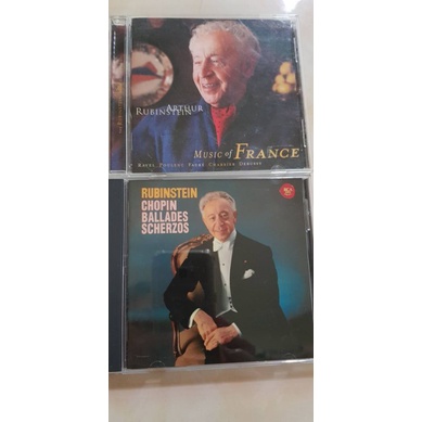 CD  正版二手CD  古典   音樂  鋼琴  魯賓斯坦  演奏  蕭邦  德布西 ……  ，CD2片，售價60元