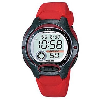 【CASIO】純真時代十年電池電子錶-紅(LW-200-4A)正版宏崑公司貨