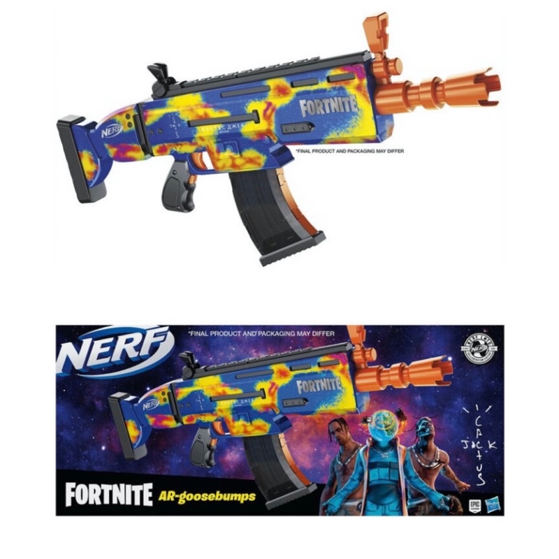 Travis Scott Fortnite Nerf Gun 玩具槍 Cactus Jack 要塞英雄 收藏 公仔 正品