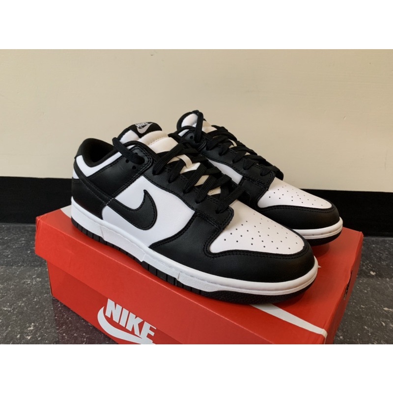 全新 Nike Dunk Low Retro 黑白熊貓 US 9