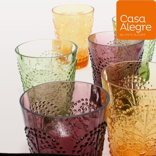【Vista Alegre葡萄牙浮雕玻璃杯】Casa Alegre Tree- 樹形圖騰浮雕玻璃杯 240ml (5色)