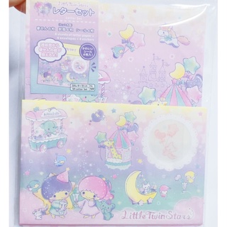日本進口現貨☆╮正版Sanrio 酷洛米melody 雙子星 帕恰狗 信封信紙組