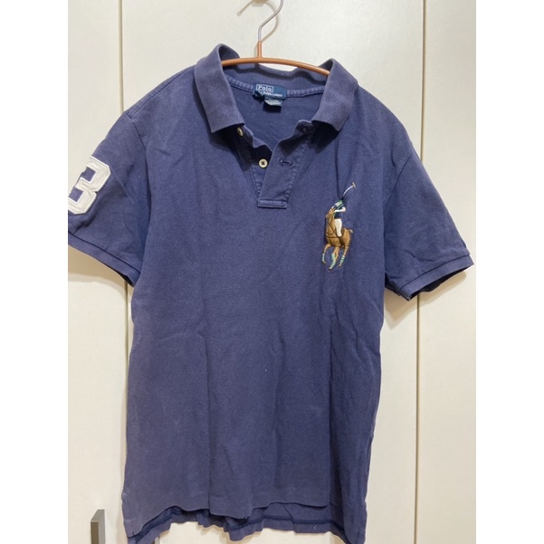 POLO Ralph Lauren 大馬款藍色Polo 衫（small size 正品二手）