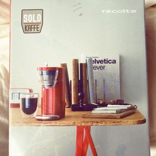 Solo kaffe個人美式咖啡機 recolte紅色全新膠膜未拆封