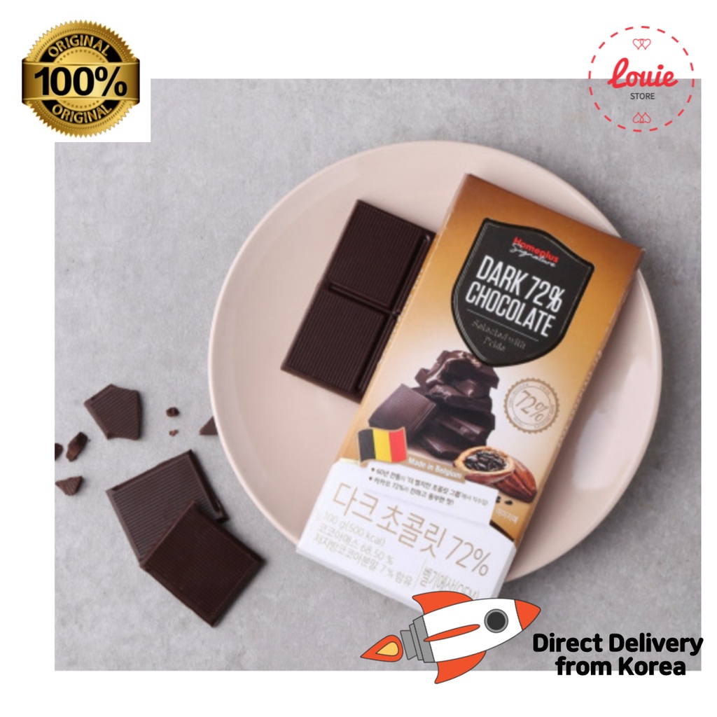 [Homeplus] 標誌性黑巧克力72% 100g/韓國零食
