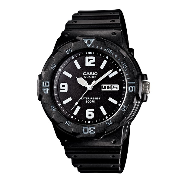 全新 CASIO DIVER LOOK 潛水風膠帶腕錶 MRW-200H-1B2