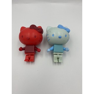 麥當勞Hello Kitty 公仔/三麗鷗與麥當勞聯名玩具/紅色、藍色