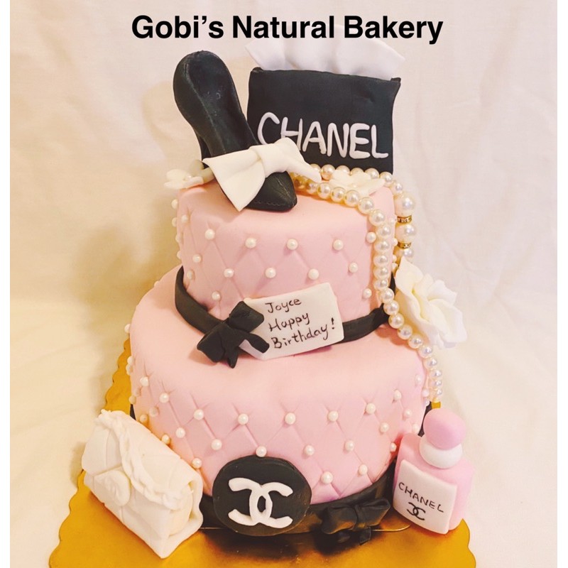 寇比造型蛋糕 Chanel 香奈兒 名牌包 造型蛋糕 翻糖蛋糕 雙層蛋糕