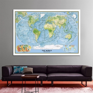 #BEST# 世界地圖地圖海報壁掛掛毯背景布背景打印牆壁裝飾