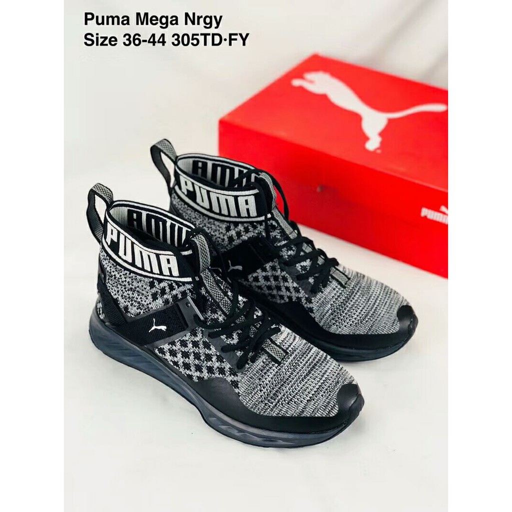 Puma Mega Nrgy 彪馬藏羚羊高幫休閑運動鞋襪子鞋| 蝦皮購物