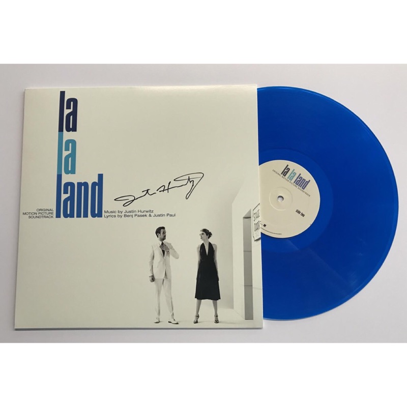 （ 限量簽名版 ）La La Land 樂來樂愛你 Justin Hurwitz 親筆簽名 限量藍膠 唱片 原聲帶