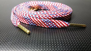 【FLAT 美國國旗金屬頭鞋帶】UＳA Ａmerican Jordan Metal Tip Flag Rope