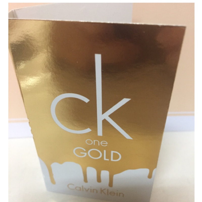 Calvin Klein ck one gold 中性淡香水2016限量版針管 1.2ml