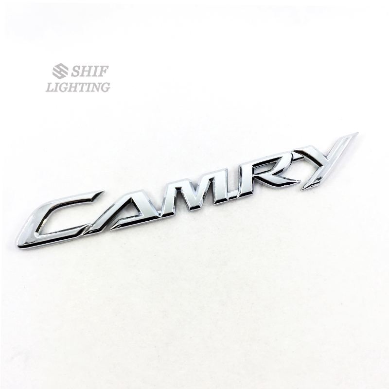 1 x ABS CAMRY 字母標誌汽車汽車後備箱標誌徽章貼紙貼花適用於豐田凱美瑞