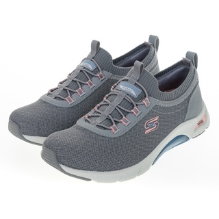 SKECHERS AIR ARCH FIT 灰色運動女鞋（104252GYPK）