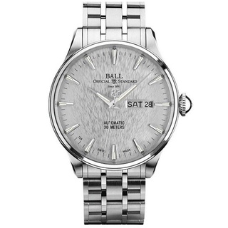 ２４期分期【高雄時光鐘錶公司】BALL 波爾 Trainmaster NM2080D-SJ-SL 質感髮絲紋面機械腕錶