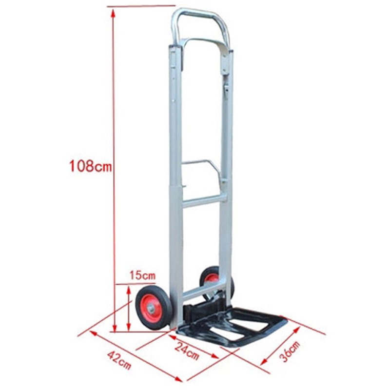 不可超取~鋁合金兩輪推車/荷重90KG/全鋁兩輪手推車/鋁製手推車/兩輪推車/載物車/摺疊推車/購物車