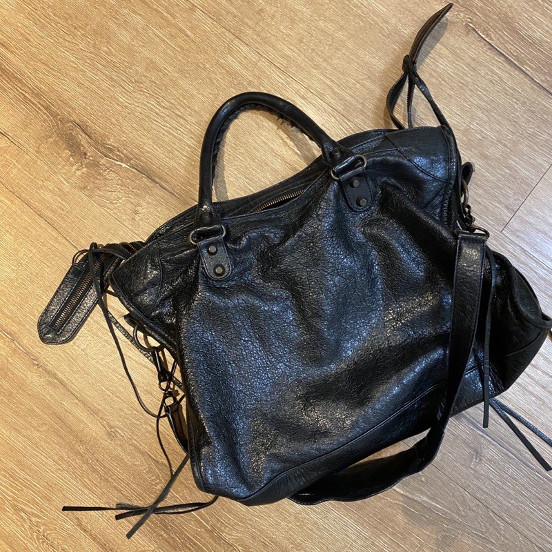 Balenciaca巴黎世家機車包 中尺寸 附防麈袋 蝦皮購物