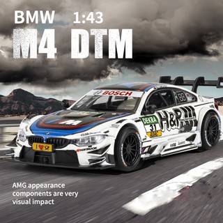 RMZ CITY 1:43 BMW DTM M4 塗鴉賽車帶亞克力展示盒汽車模型合金壓鑄玩具車汽車卡車