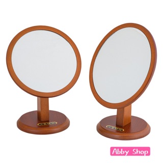 艾比百貨》上豪明鏡 圓型桌上鏡 橢圓型桌上鏡 木頭桌上鏡 木頭鏡子 桌上鏡 木頭鏡 桌鏡 鏡子 612 613