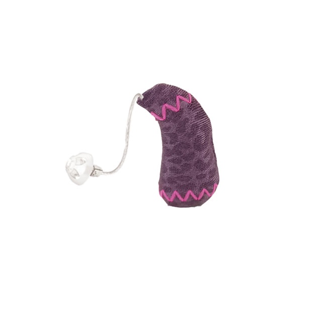 迷你耳掛型助聽器防水套 (紫色斑紋一組雙耳不分售) 尺寸S(現貨)