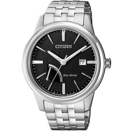 CITIZEN Eco-Drive 光動能藍寶石鏡面腕錶-黑(AW7000-58E)